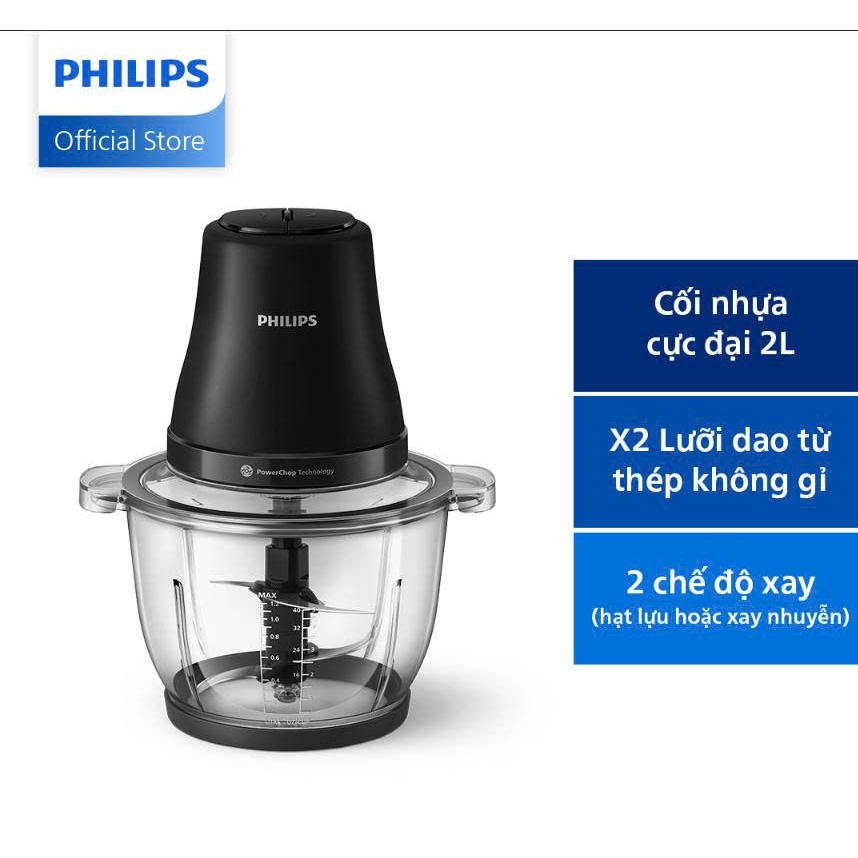 Máy Xay Thịt Philips HR1502/00 2 Lít|500W| - Hàng Chính Hãng
