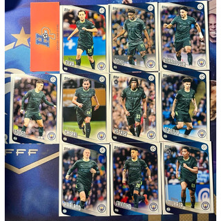 Full Set thẻ bóng đá Manchester City Topps UCC 2025/26