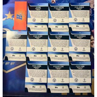 Full Set thẻ bóng đá Manchester City Topps UCC 2025/26