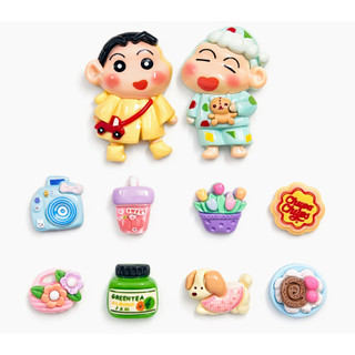 Set Charm Shin Cute dạo phố – Đồ Ăn Mini, Máy Ảnh, Thú Cưng Kawaii Siêu Dễ Thương