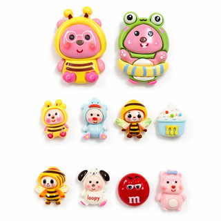 Set Charm Thú Cosplay Kawaii – Combo Ong, Ếch, Gấu, Kẹo Ngọt Cute Trang Trí Dép Hot Trend 2026