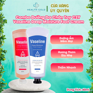 [COMBO] Kem Dưỡng Da Tay & Chân C2Y 60ml – Cấp Ẩm Sâu, Mềm Mịn, Ngừa Khô Nứt, Thấm Nhanh