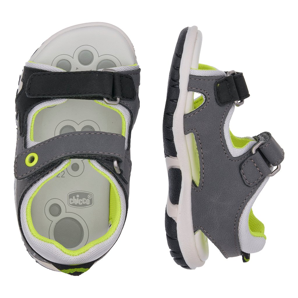Sandal tập đi trẻ em Chicco Fennek màu ghi