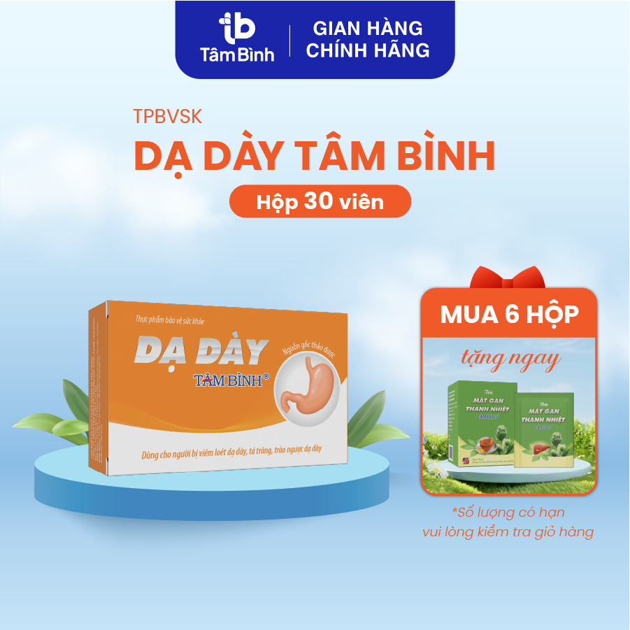 [Review tốt] Dạ dày Tâm Bình - Hỗ Trợ Giảm Đau Dạ Dày, Tá Tràng, Trào Ngược Dạ Dày, Bảo Vệ Niêm Mạc Dạ Dày