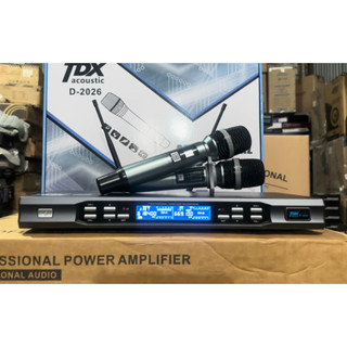 Micro TDX D-2026 Chất Âm Hay, Sử Dụng Pin Sạc Hiện Đại, độ nhạy cao, khả năng lọc âm tốt, cho tiếng hát nhẹ và sáng.