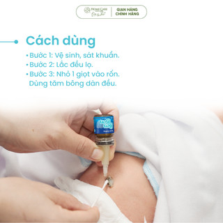 Serum dưỡng da Rốn Bon Bon Giúp Mau Rụng, Khô Rốn Chống Hăm Rốn Cho Bé dùng trong Spa Mẹ Bé Cao Cấp
