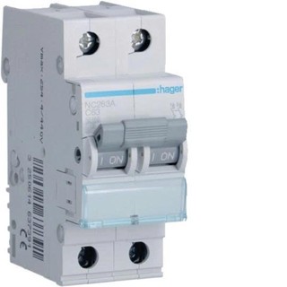 NC250A-MCB 2P 50A 10kA Type C- Hager