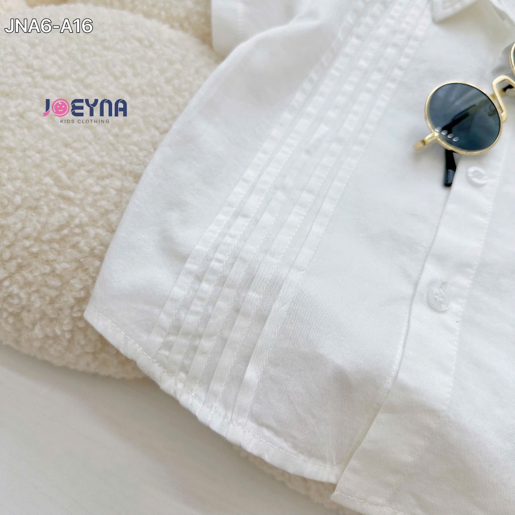 Áo sơ mi cộc Joeyna xếp ly Joeyna  cho bé 8-24kg