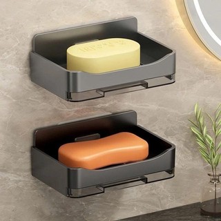 Kệ ABS đựng xà phòng gắn tường có khay thoát nước tiện dụng HomieTech