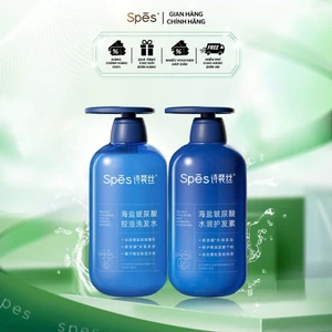 Dầu Gội Xả Axit Hyaluronic & Muối Biển - Hỗ Trợ Kiềm Dầu, Dưỡng Ẩm & Làm Phồng Tóc (480ml - 600ml)