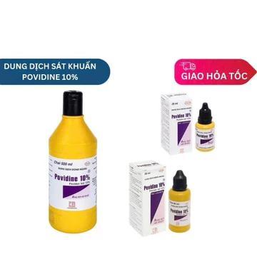 [HỎA TỐC] Povidine 10% màu vàng - Chai 90ml/ 20ml