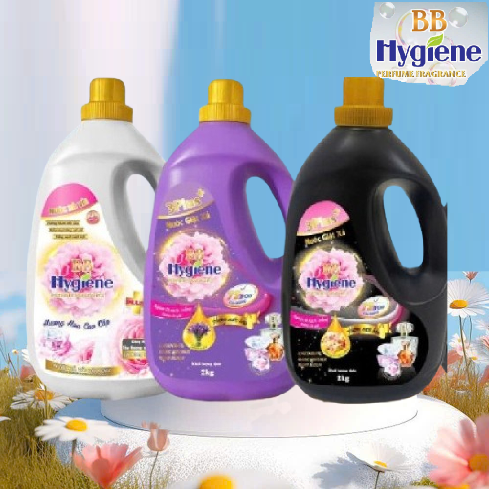 Nước Giặt Hygiene Giặt Xả Quần Áo Thái Lan Thơm Lâu Duo Active [Hồng Đậm] Can 2800ml !
