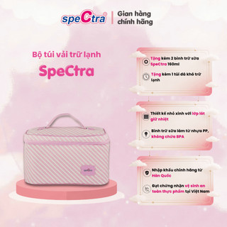 Túi giữ nhiệt kèm túi đá khô màu hồng Spectra - Tiện lợi bảo quản