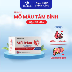 Viên uống Mỡ máu Tâm Bình - Hỗ trợ giảm cholesterol, triglyceride, mỡ gan, giảm nguy cơ xơ vữa động mạch