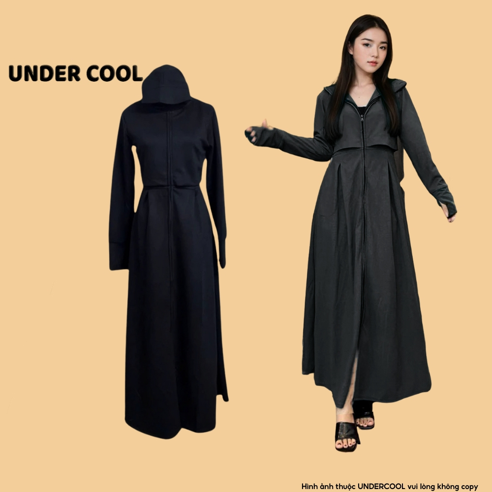 Áo Chống Nắng Toàn Thân Ngực 2 lớp UNDERCOOL Nỉ Cotton Cao Cấp Vải Umi Cotton Co Dãn 4 dày dặn, Live ACN06