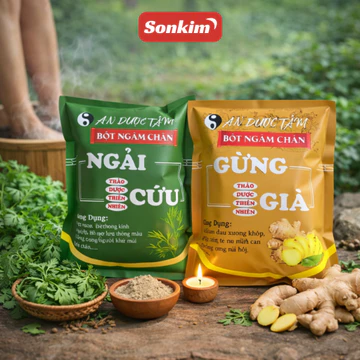 Bột Thảo Dược Ngâm Chân An Dược Tâm, Thảo Dược Việt Nam, 100 túi lọc/ gói lớn