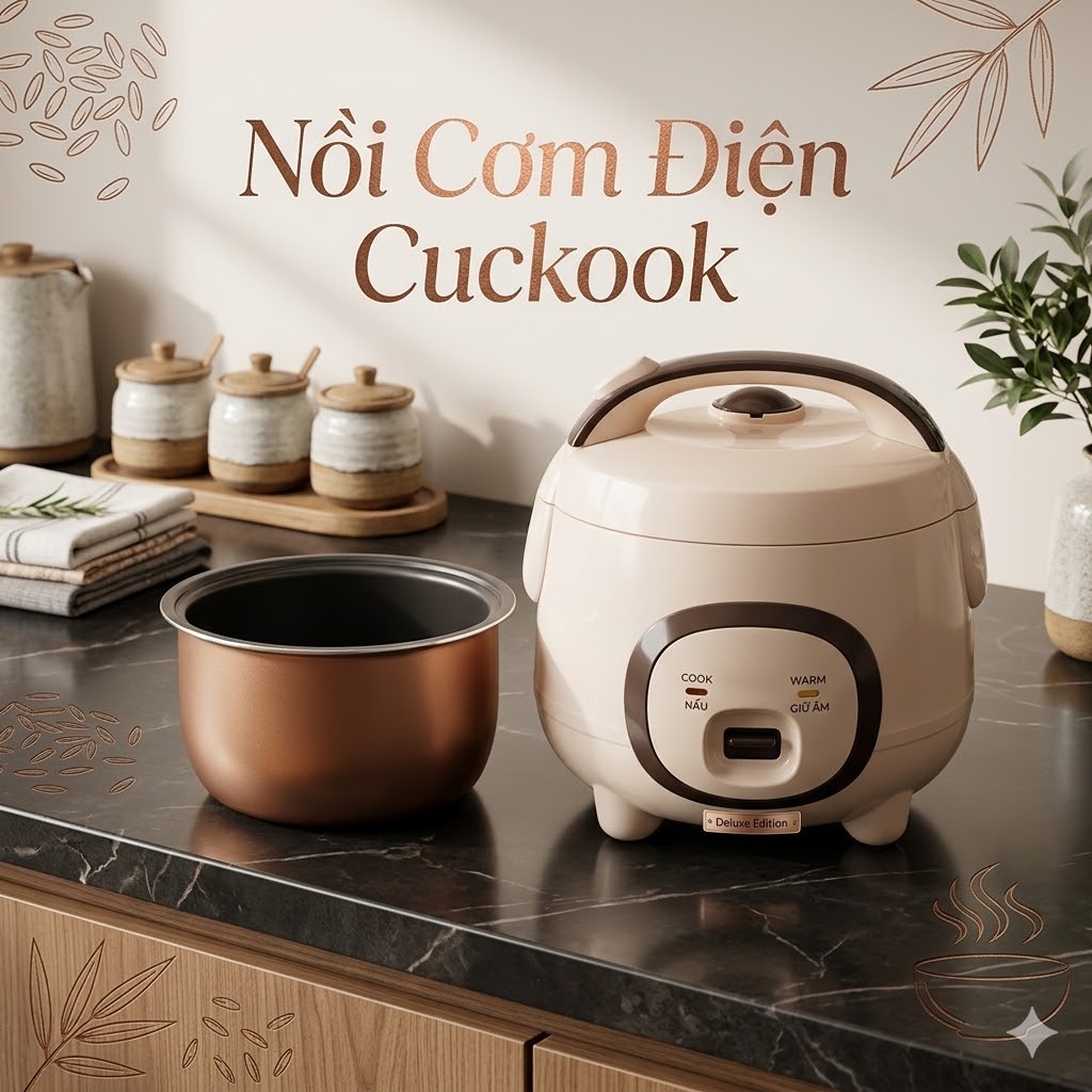Nồi Cơm Điện Mini CUCKOO 1L 1L2 1L8 Dáng Lợn Con Hàn Quốc