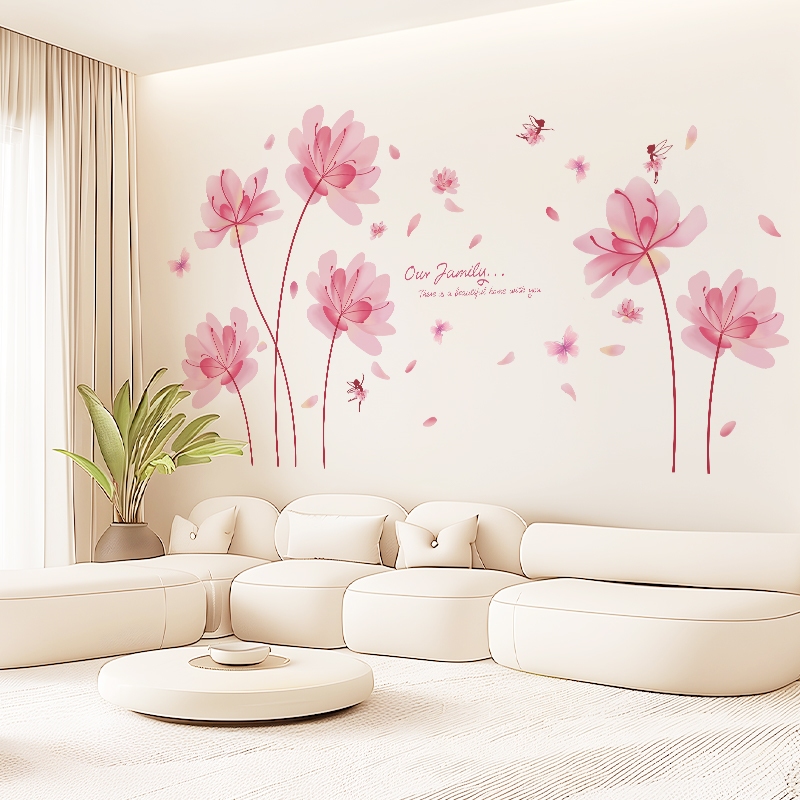 Decal Dán Tường Hoa Anh Đào Có Keo Sẵn 160x80cm - Trang Trí Phòng Khách Và Phòng Ngủ