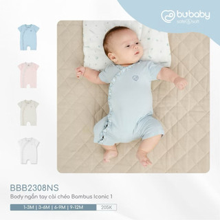 Body ngắn tay cài chéo bambus bubaby sale lẻ sz