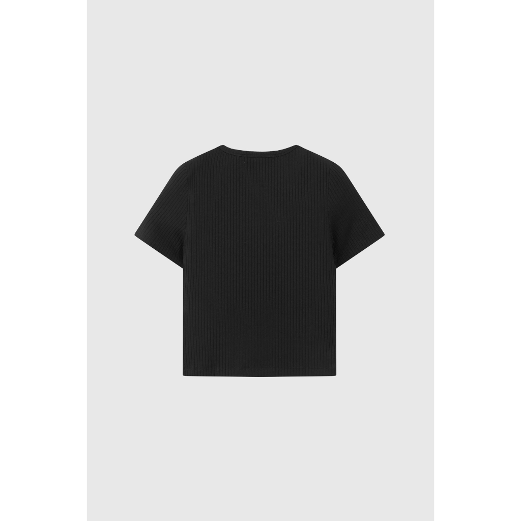 Áo Thun BOO Dáng Babytee Fitted Thêu Logo Dành Cho Nữ Chất Liệu Cao Cấp, Thoáng Mát