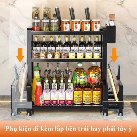 🔥Hỏa Tốc 2H🔥 Kệ Gia Vị Đa Năng Kệ Nhà Bếp Kệ Đựng Dao Thớt Kệ Đựng Chai Lọ Tiết Kiệm Không Gian Chịu Lực Tốt