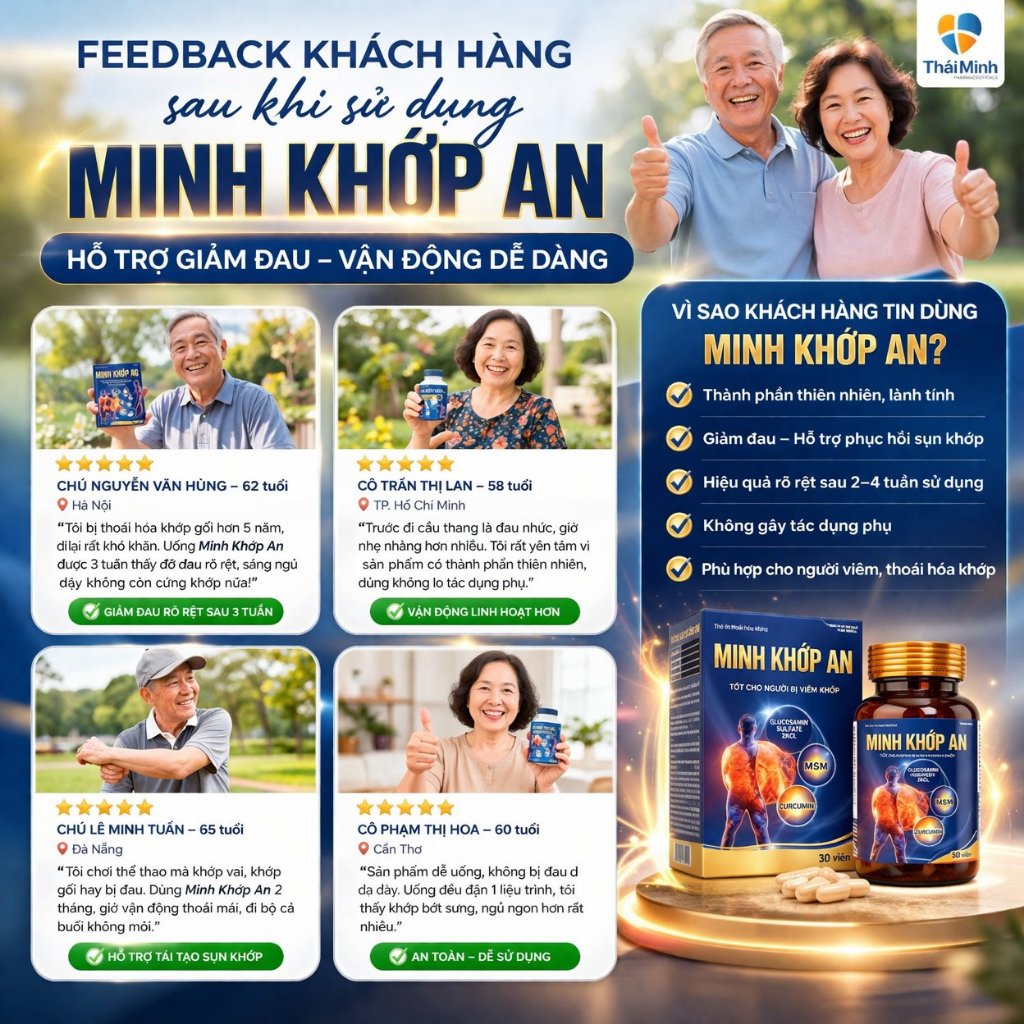 ✅ [Chính Hãng] Viên uống xương khớp Minh Khớp An Hộp 30 Viên ✅ Đau nhức xương khớp thoái hóa thoát vị tê bì tay chân