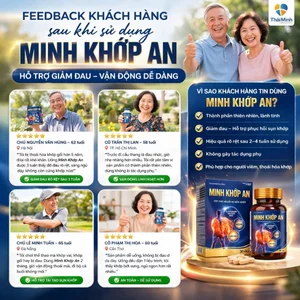 Minh Khớp An Chính Hãng Hộp 30 Viên - Viên uống xương khớp đau nhức xương khớp thoái hóa cổ vai thoát vị tê bì tay chân
