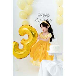 [QUÀ TẶNG 1/6] Đầm hoá thân công chúa Bella/DISNEY bé gái 2-8 tuổi - Váy bé mặc dự tiệc - thôi nôi HUMY NGO [V214]