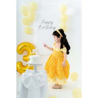 [QUÀ TẶNG 1/6] Đầm hoá thân công chúa Bella/DISNEY bé gái 2-8 tuổi - Váy bé mặc dự tiệc - thôi nôi HUMY NGO [V214]