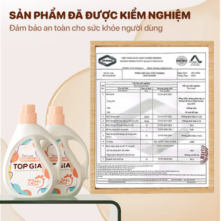 [Mua 1 tặng 1] Can Nước Giặt Xả TOPGIA 2L Hương Vườn Say Mê Lưu Hương Bền Lâu, Dịu Nhẹ, An Toàn