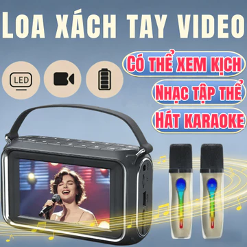 Speakers loa bluetooth karaoke micro karaoke bluetooth loa mini loa bluetooth bass mạnh Pin trâu bền bỉ Thu âm nhạy 360°
