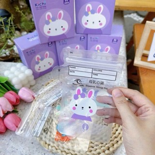 Hộp 30 túi trữ sữa Kichi cảm biến nhiệt chính hãng an toàn cho trẻ sơ sinh