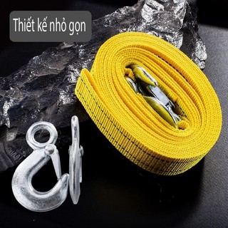 Cáp kéo ô tô, Dây kéo cường độ cao hạng nặng, Bộ cứu hộ khẩn cấp 3 Tấn có móc Cáp thép khẩn cấp