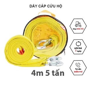 Cáp kéo ô tô, Dây kéo cường độ cao hạng nặng, Bộ cứu hộ khẩn cấp 3 Tấn có móc Cáp thép khẩn cấp