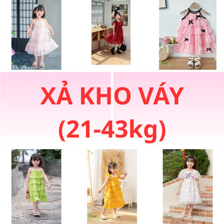 (Xả Kho Sz Bé Từ 21-43kg) Váy Bé Gái