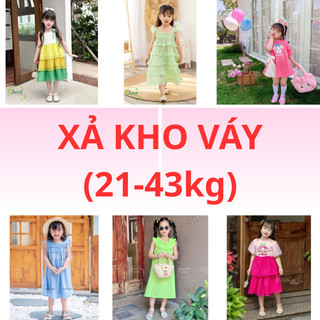 (Xả Kho Sz Bé Từ 21-43kg) Váy Bé Gái