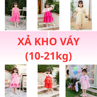 (Xả Kho Sz Bé Từ 10-21kg) Váy Bé Gái