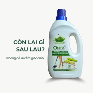 NƯỚC LAU SÀN OSARO 1KG TINH DẦU SẢ CHANH – Lau sạch sàn nhà, khô nhanh