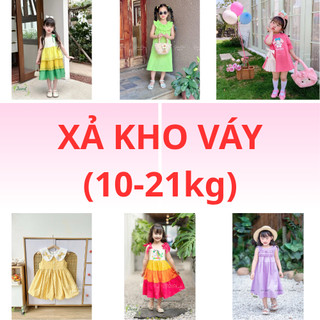 (Xả Kho Sz Bé Từ 10-21kg) Váy Bé Gái