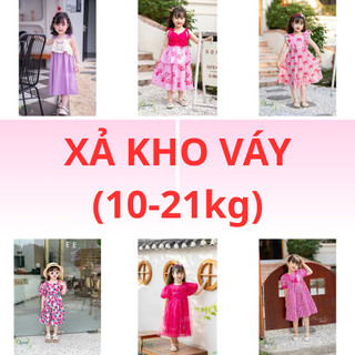 (Xả Kho Sz Bé Từ 10-21kg) Váy Bé Gái