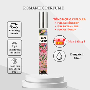 Tổng hợp các mã nước hoa G.CI Flora các mã Hồng, Xanh, Tím - Romantic Perfume