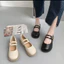 Giày Búp Bê Mũi Tròn Đế Bằng Da Bóng Phong Cách Lolita Anh Quốc Dễ Phối Đồ Thời Trang Cho Nữ BB-0247