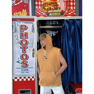 Hoodie Boxie màu sắc mùa Hè đơn giản unisex dành cho Nam dễ phối chất liệu thoải mái