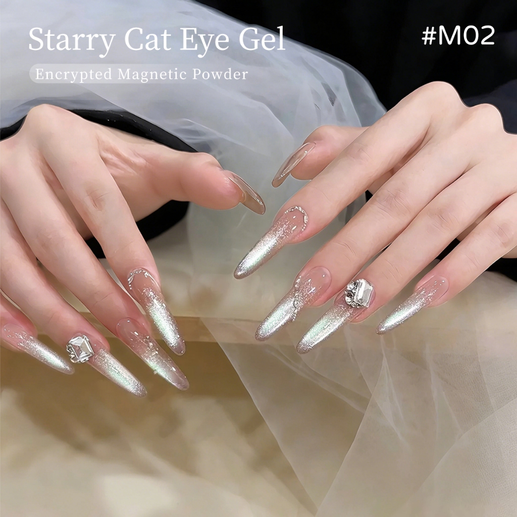 XEIJAYI 10ml - Sơn móng tay dạng gel màu nude mắt mèo mới, độ bóng lâu trôi, phù hợp cho mọi mùa.