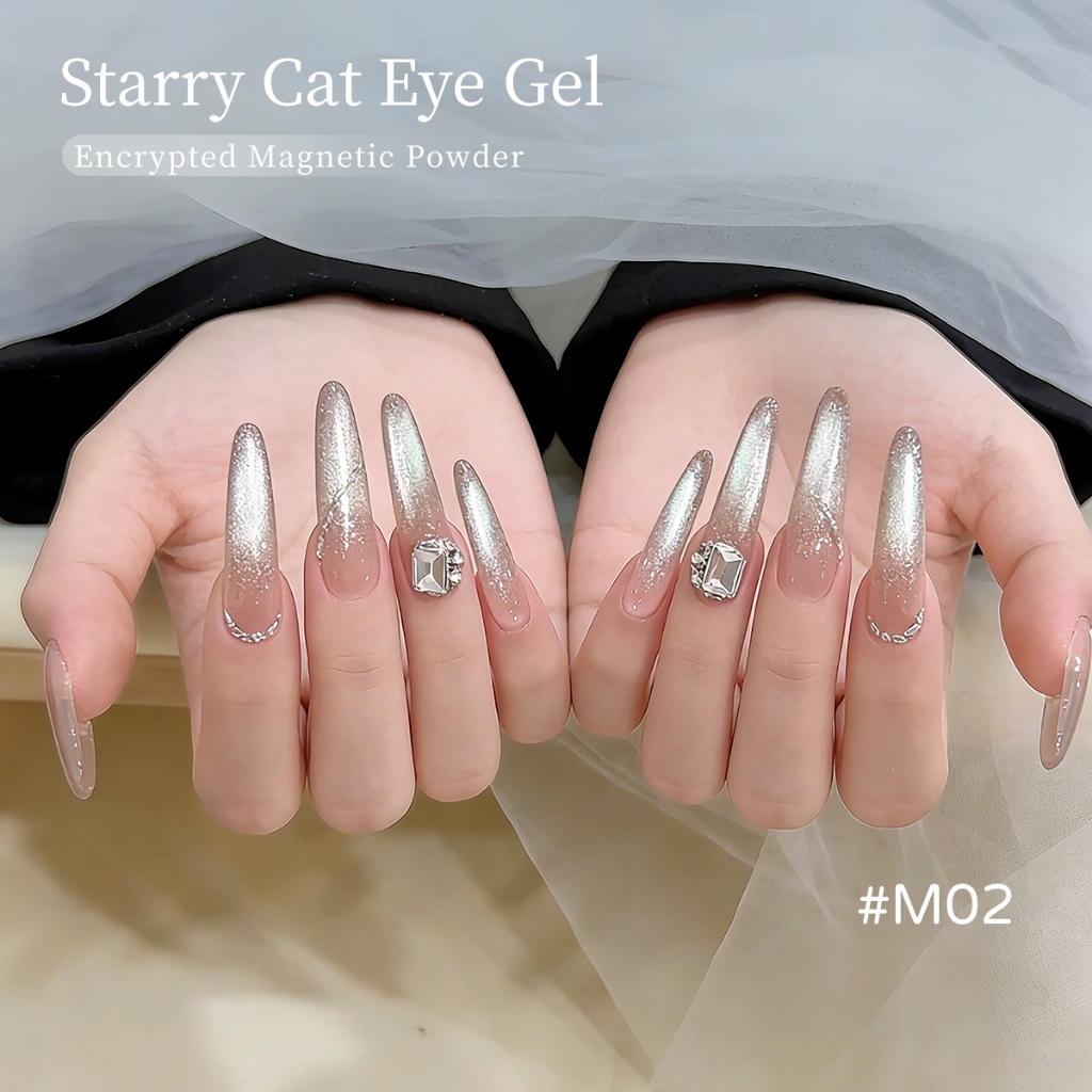 XEIJAYI 10ml - Sơn móng tay dạng gel màu nude mắt mèo mới, độ bóng lâu trôi, phù hợp cho mọi mùa.