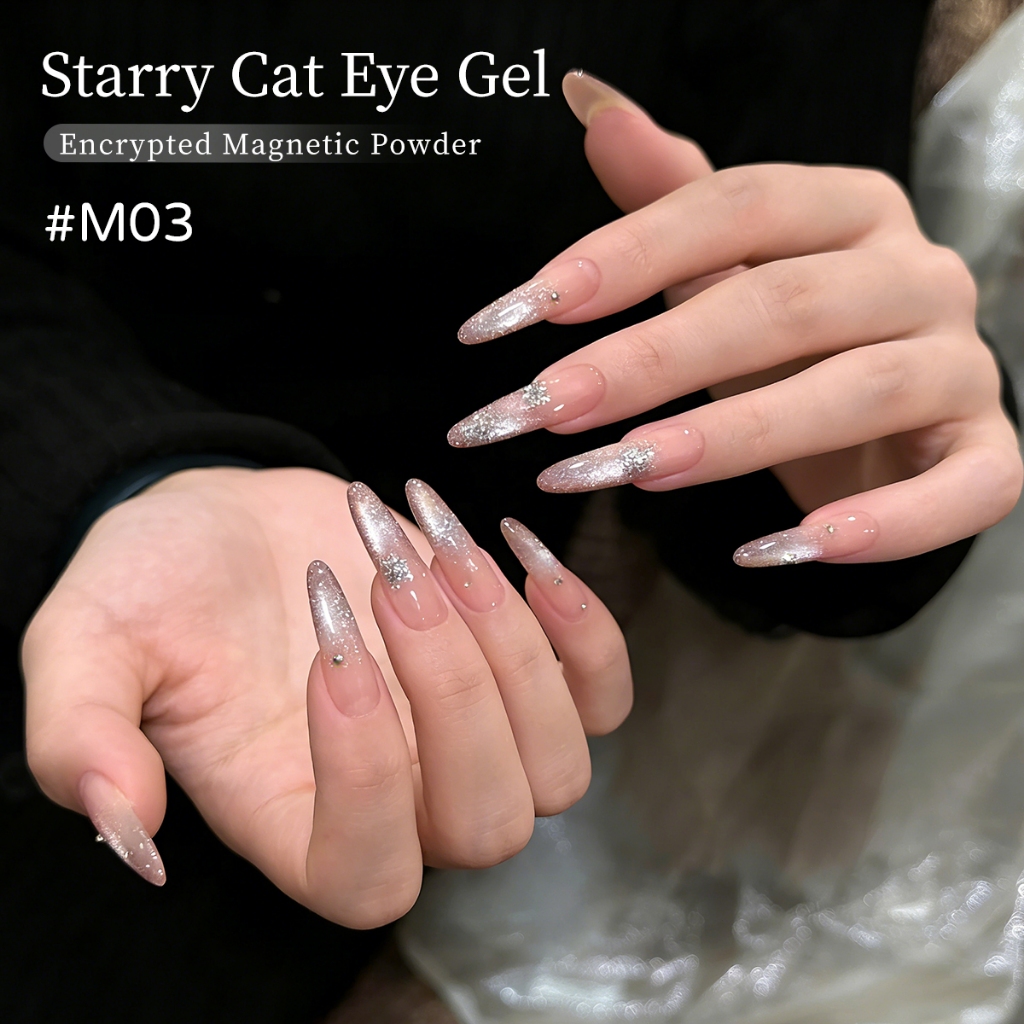 XEIJAYI 10ml-Sơn móng tay dạng gel màu hồng nude thời trang, hiệu ứng mắt mèo,thích hợp cho tiệm nail và sử dụng tại nhà