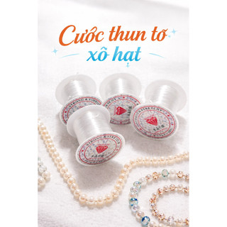 Cước Thun Tơ Xỏ Vòng Co Giãn Tốt [10-50m] – Dây Làm Trang Sức Handmade DIY Chuyên Dụng