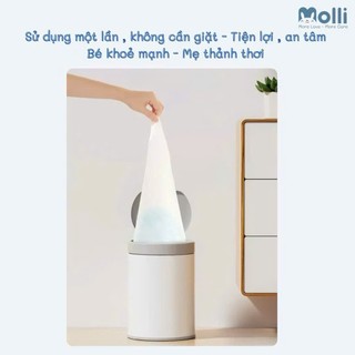 Túi 100 / 60 / 35 miếng lót chống thấm Molli chính hãng dùng 1 lần