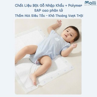Túi 100 / 60 / 35 miếng lót chống thấm Molli chính hãng dùng 1 lần