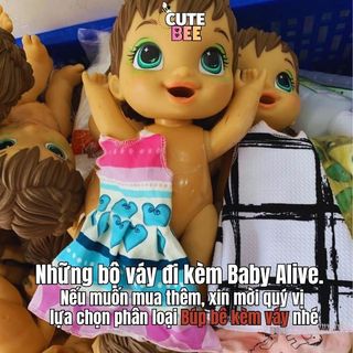 Búp bê BABY ALIVE ăn dặm, cao 30cm, tặng kèm phụ kiện - Đồ chơi si tuyển LỖI LEM SƠN giá rẻ